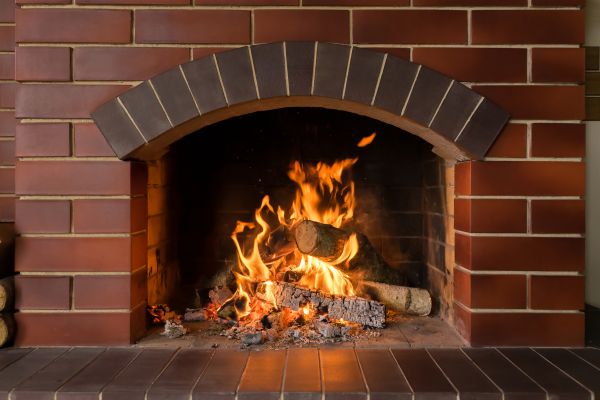 Brick Fireplace Installation in Henderson