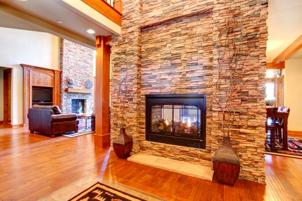 Stone Hearth Installation in Henderson